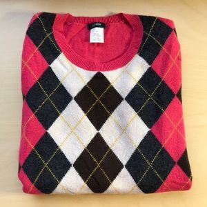 J CREW cashmere & wool 3/4 sleeve sweater